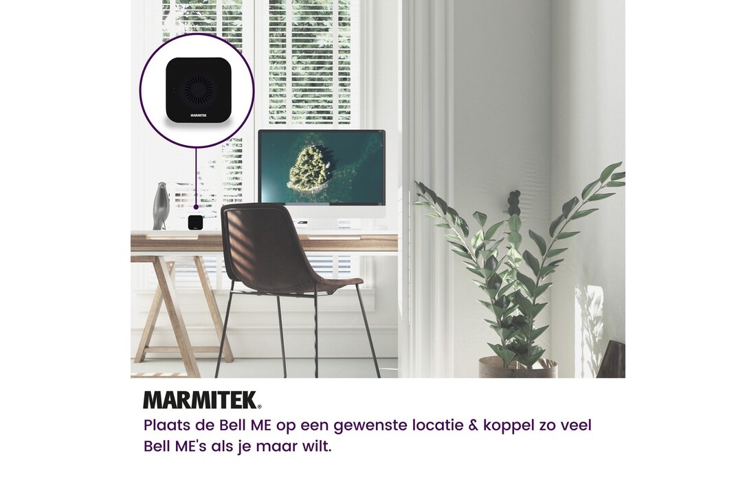 Marmitek Buzz LO + Bell ME Wit - Deurbel