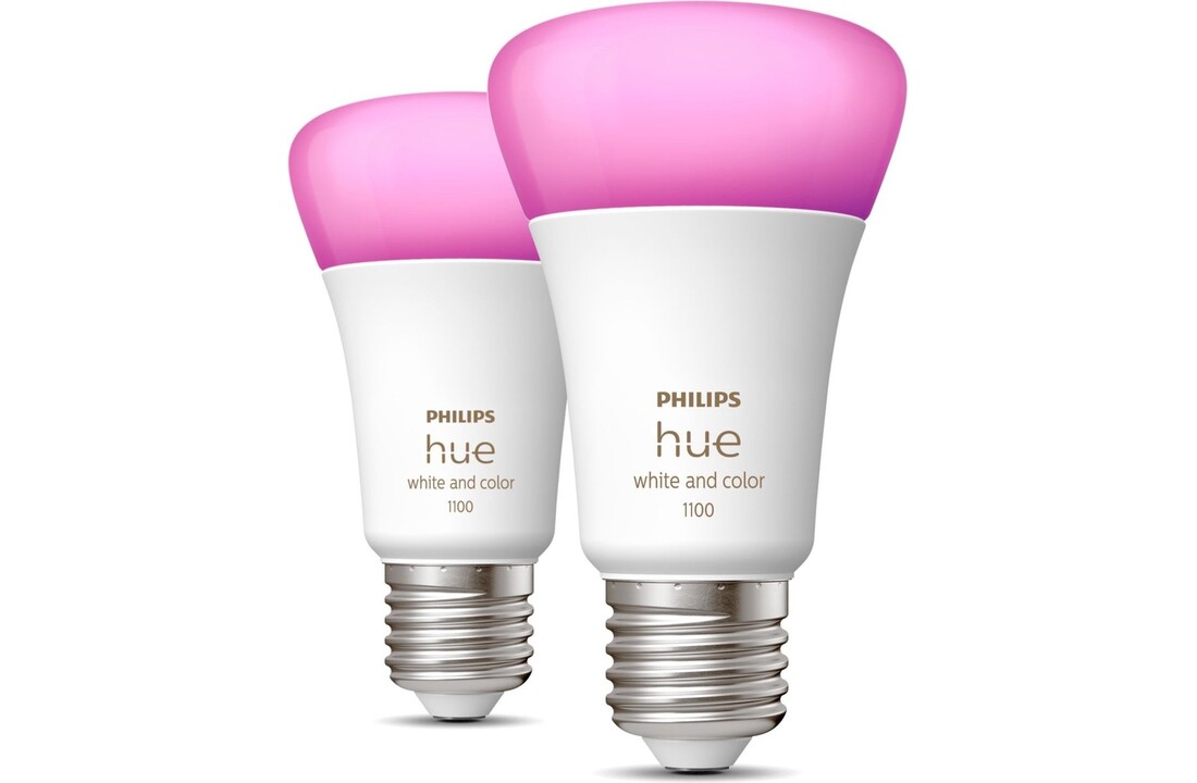 Philips Hue 2x E27 9W A60 Color Ambiance Duo Pack - Slimme lamp