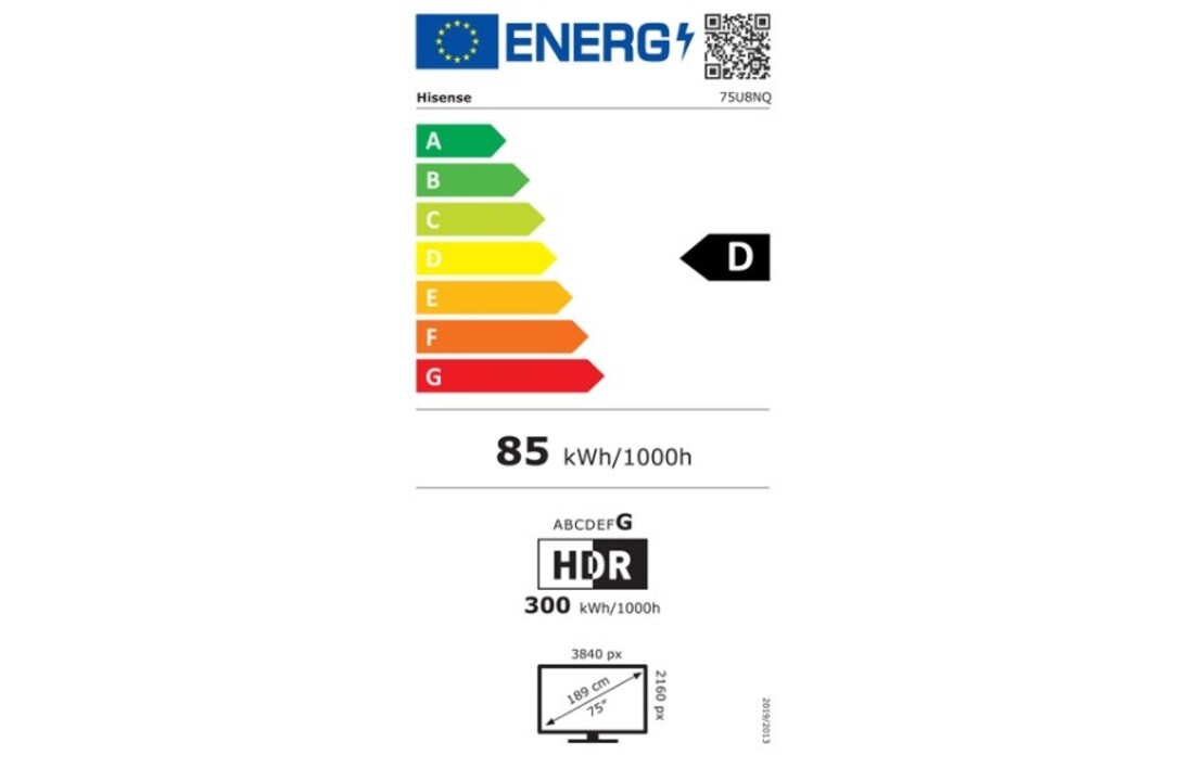 Hisense 75U8NQ - Mini-LED TV
