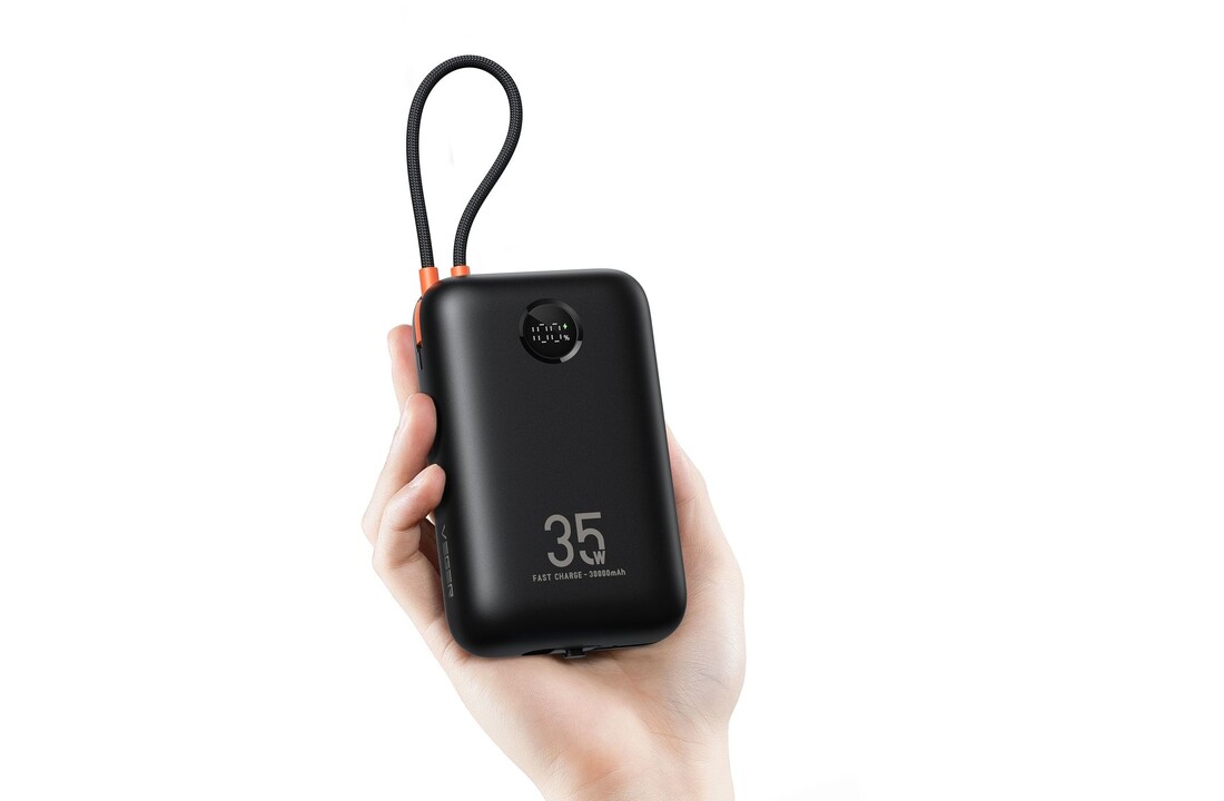 Veger K1 W1188 10.000 mAh Powerbank Zwart - Powerbank