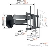 Vogel's TVM 7675 - TV muurbeugel