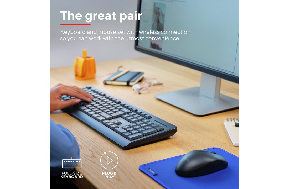 Trust Primo Deskset - Toetsenbord + muis set
