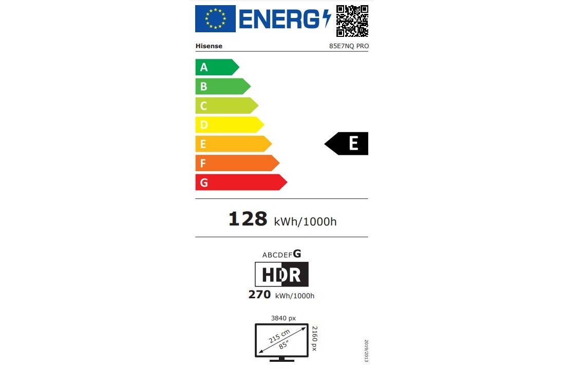 Hisense 85E7NQ PRO - QLED TV