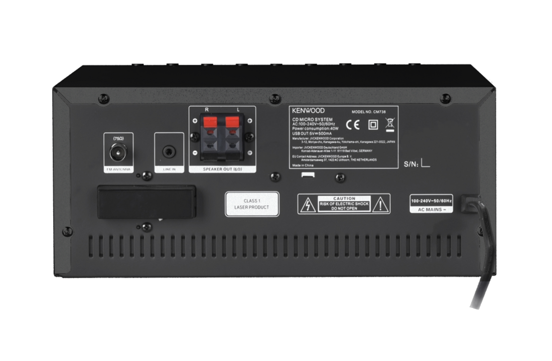Kenwood M-9000S Zwart - Stereo set