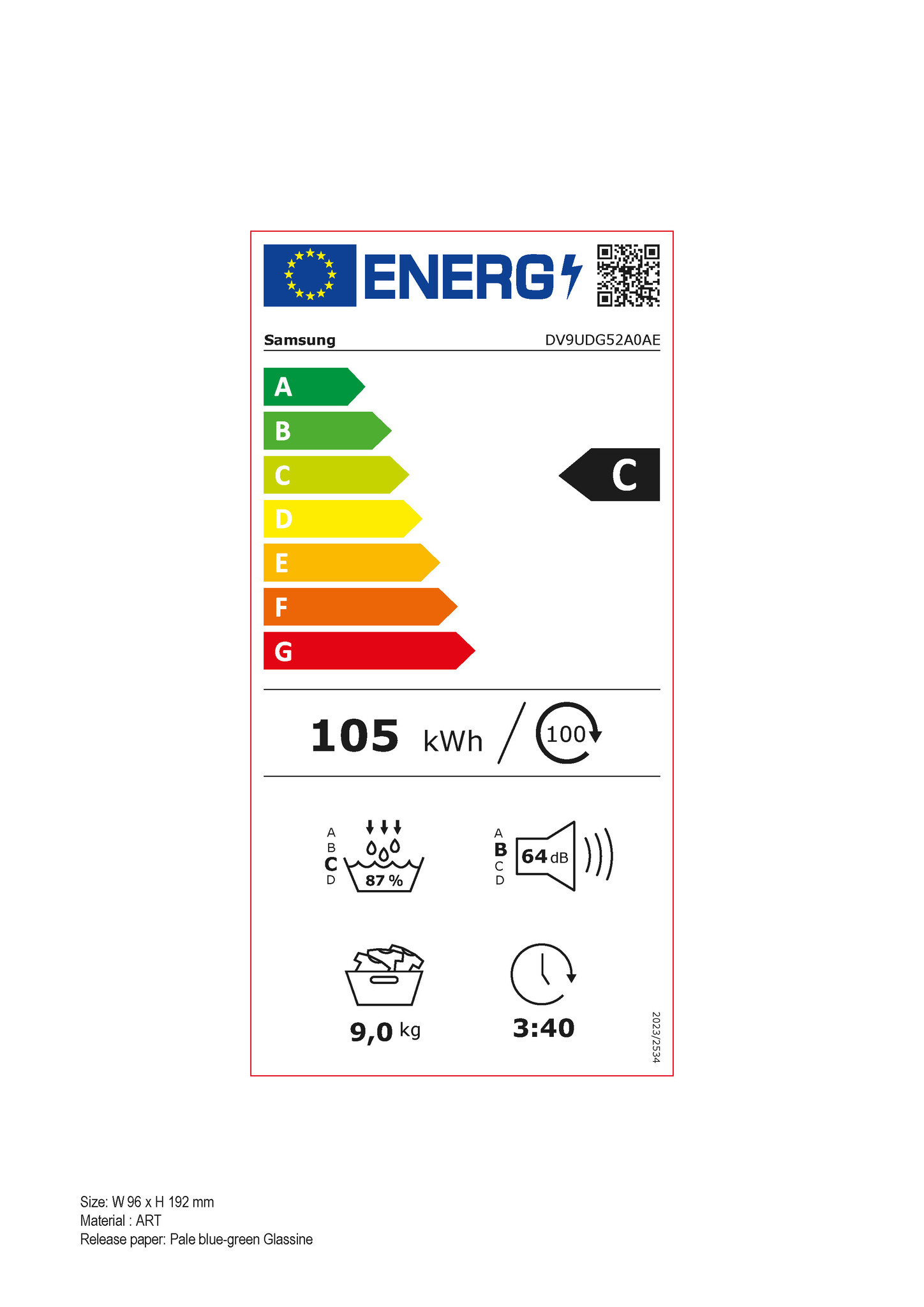 Samsung DV9UDG52A0AEEN - Warmtepompdroger.