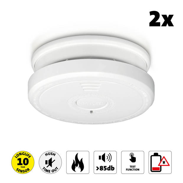 Alecto SA-20-2 Rookmelder (2 Pack) - Rookmelder
