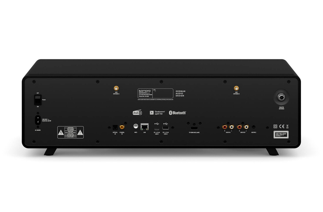 Sonoro MEISTERSTUCK GEN2 Mat zwart - Radio