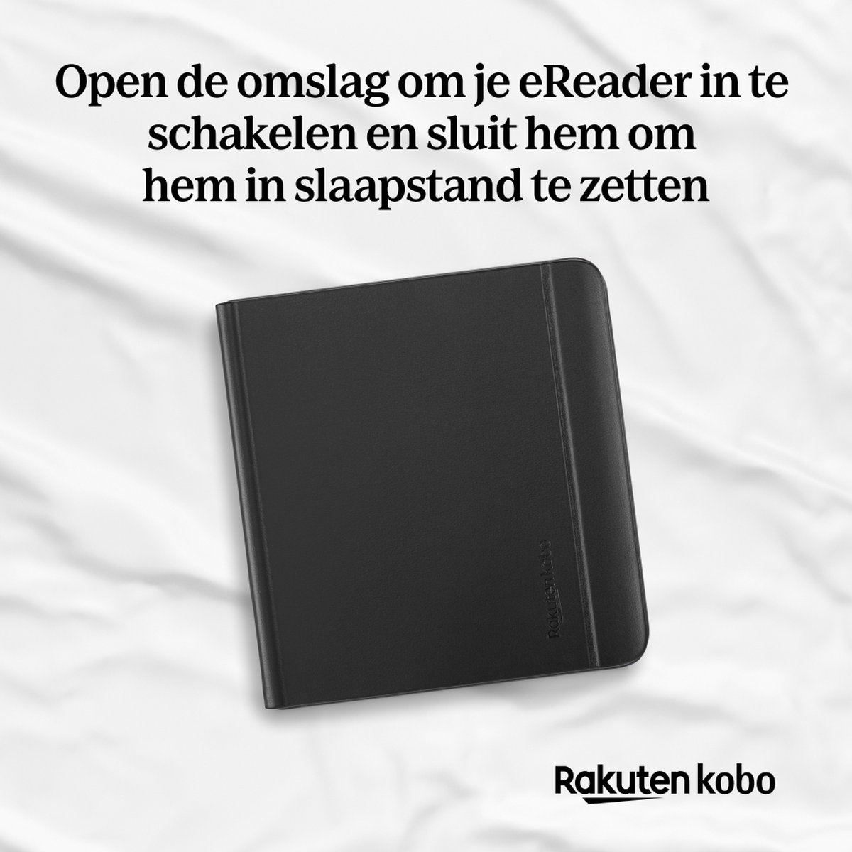 Kobo Libra Colour Notebook SleepCover Zwart - Beschermhoes