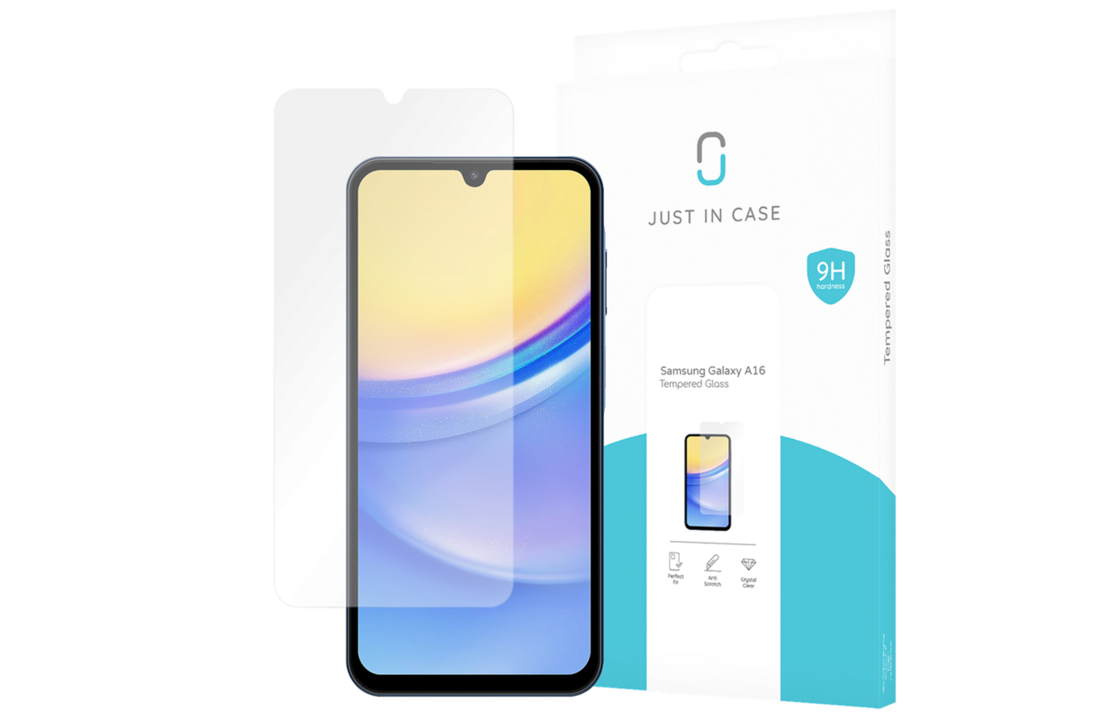 Just in Case Samsung Galaxy A16 Tempered Glass - Screenprotector