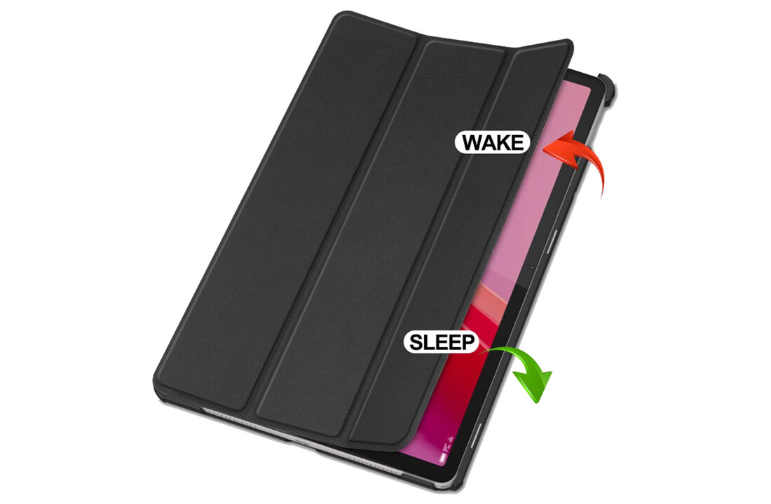Just in Case Lenovo Tab M11 Smart Tri-Fold Case Zwart - Tablethoes