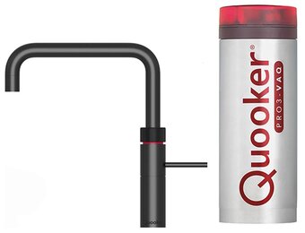 Quooker Fusion Square Zwart met PRO3 reservoir - Kokendwaterkraan