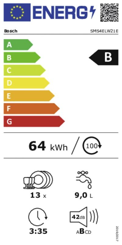 Bosch SMS4ELW21E Serie 4 EXCLUSIV - Vrijstaande vaatwasser