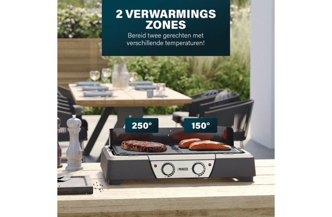 Princess 112254 Elektrische barbecue en tafelgrill - Barbecue