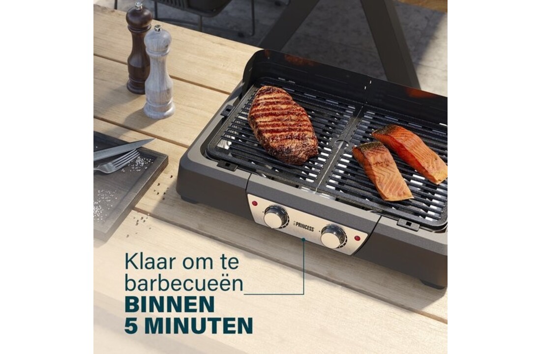 Princess 112254 Elektrische barbecue en tafelgrill - Barbecue
