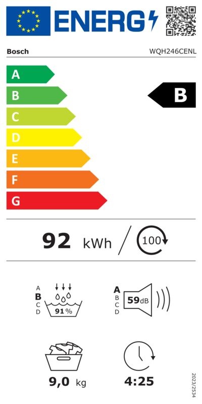 Bosch WQH246CENL Serie 6 EXCLUSIV - Warmtepompdroger
