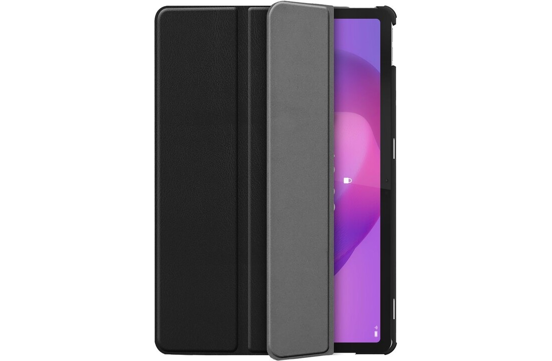 Just in Case Lenovo Idea Tab TriFold Smart Book Case Zwart - Tablethoes