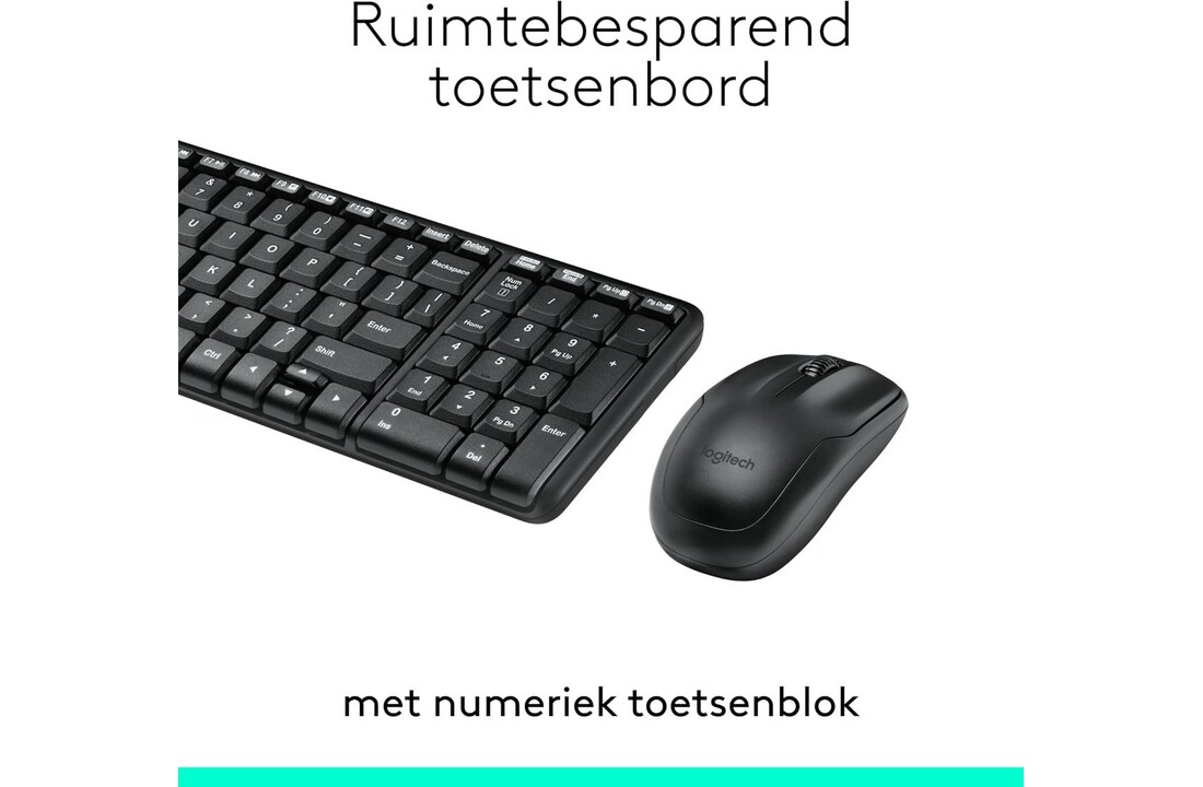 Logitech MK220 Wireless Combo - Toetsenbord + muis set