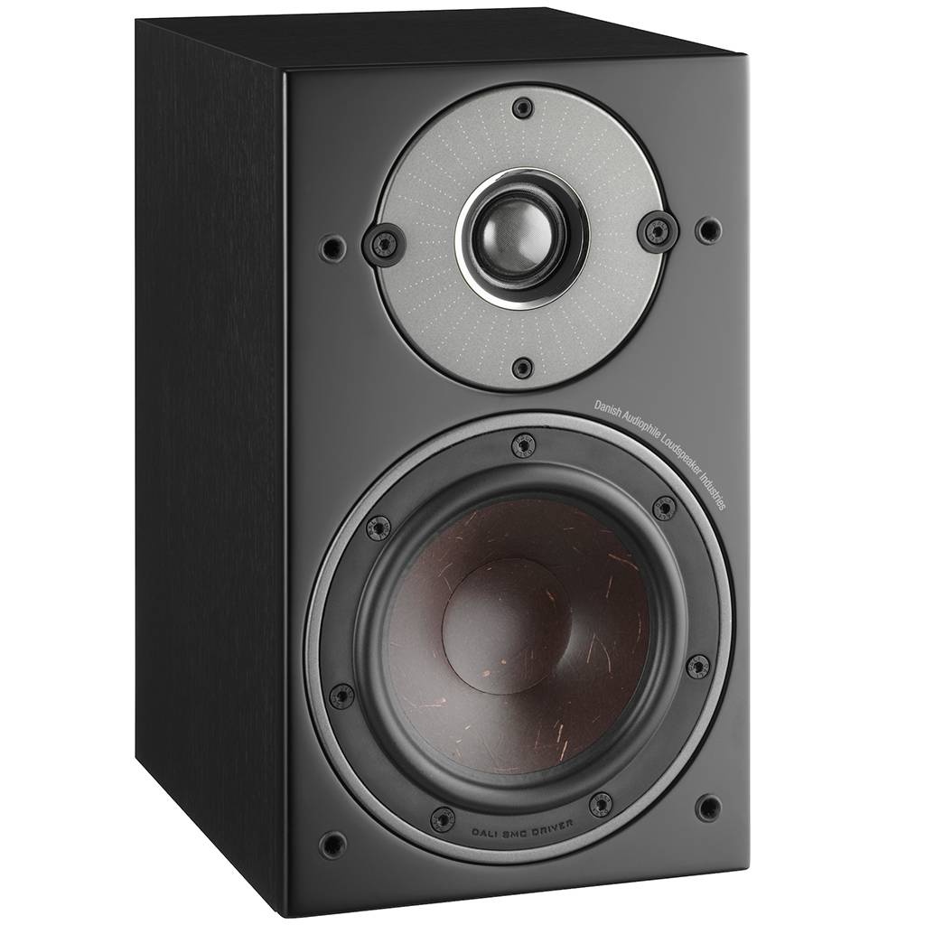 Dali Oberon 1 Zwart - Boekenplank speaker