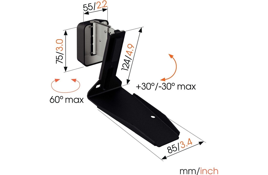 Vogel's SWM 4131 voor Sonos Era 300 Zwart