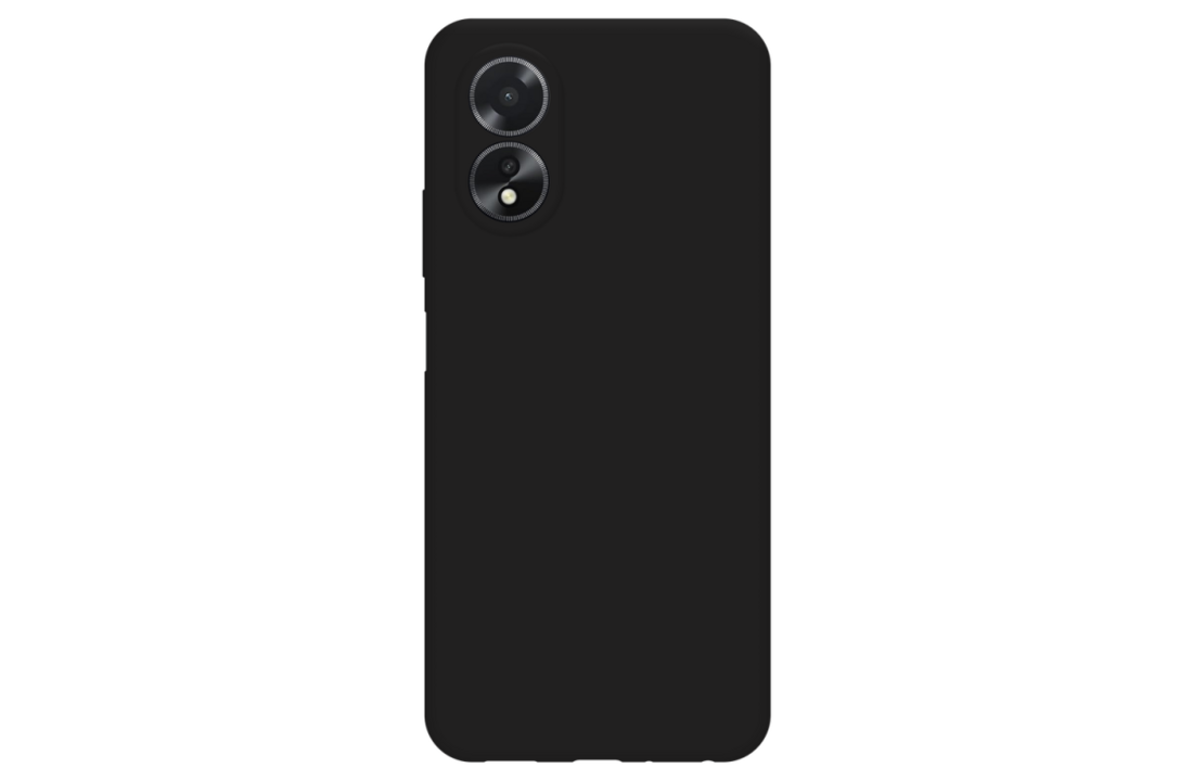 Just in Case Soft TPU Back Cover voor Oppo A18/A38 Zwart - Telefoonhoesje