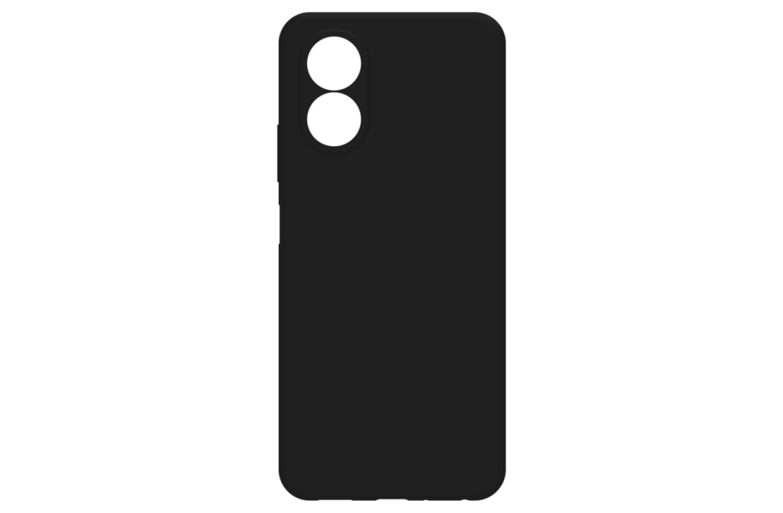 Just in Case Soft TPU Back Cover voor Oppo A18/A38 Zwart - Telefoonhoesje
