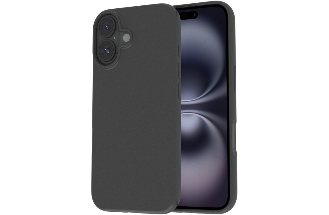 Just in Case iPhone 16 Zero Soft TPU Case Zwart - Telefoonhoesje