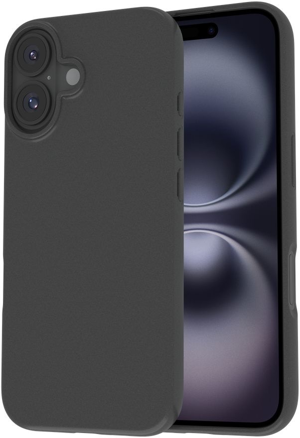 Just in Case iPhone 16 Zero Soft TPU Case Zwart - Telefoonhoesje