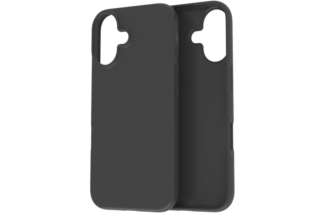 Just in Case iPhone 16 Zero Soft TPU Case Zwart - Telefoonhoesje
