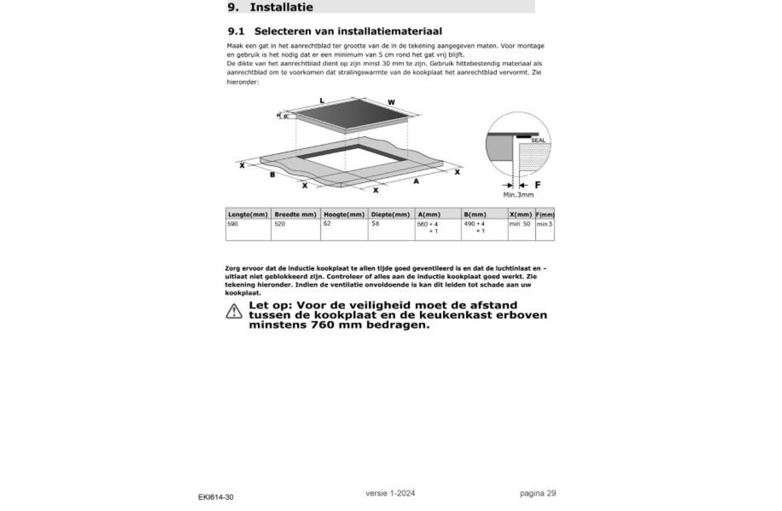 Exquisit EKI 614-30 - Inductiekookplaat