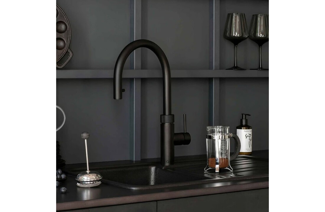 Quooker Flex Round Zwart - Kokendwaterkraan