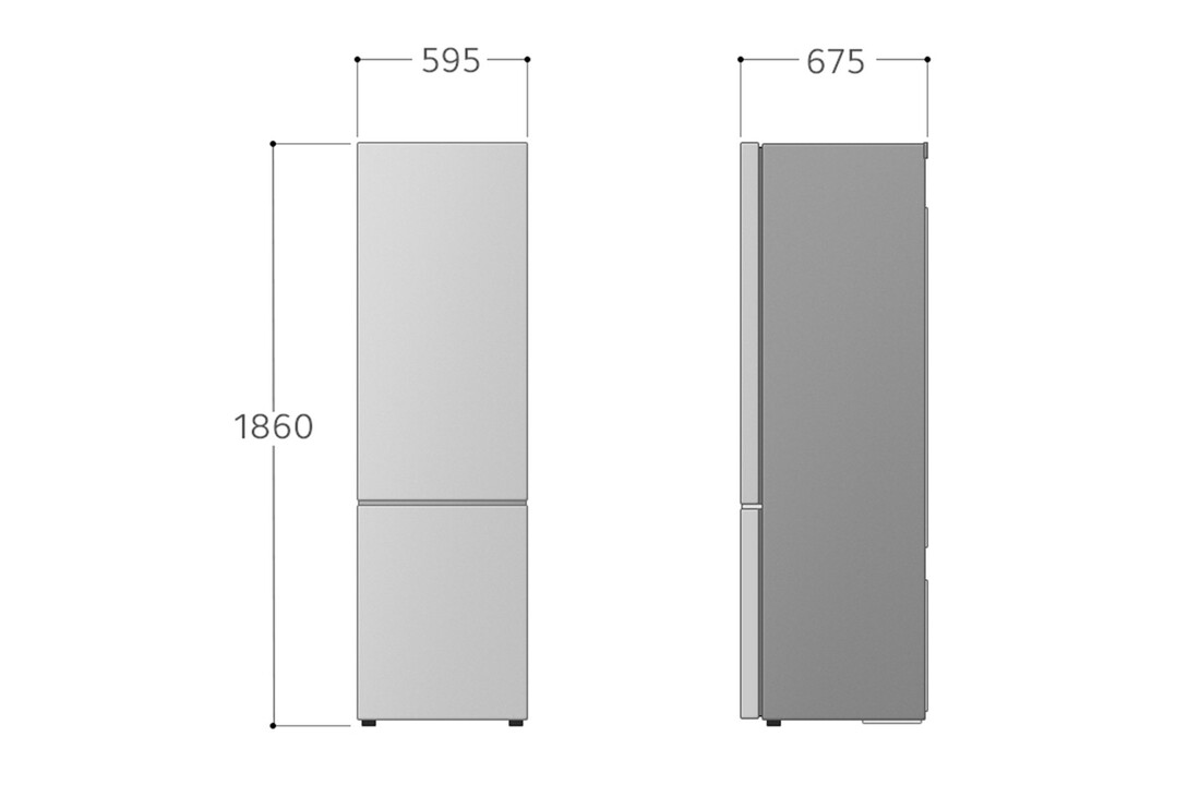 LG GBBS322BPY - Koel-vriescombinatie