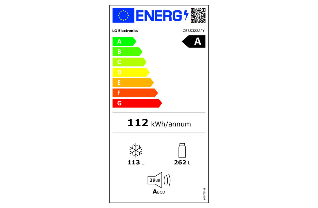 LG GBBS322APY - Koel-vriescombinatie