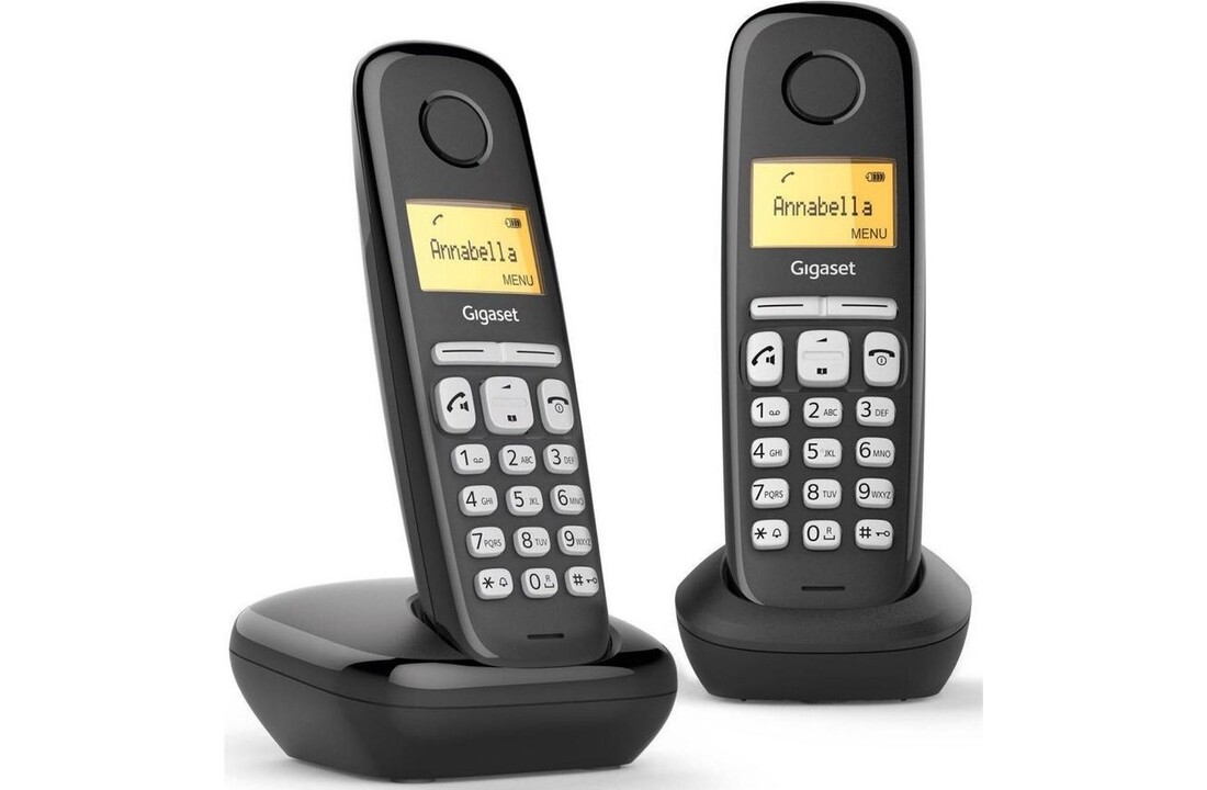 Gigaset AL380 Duo Zwart - Dect telefoon