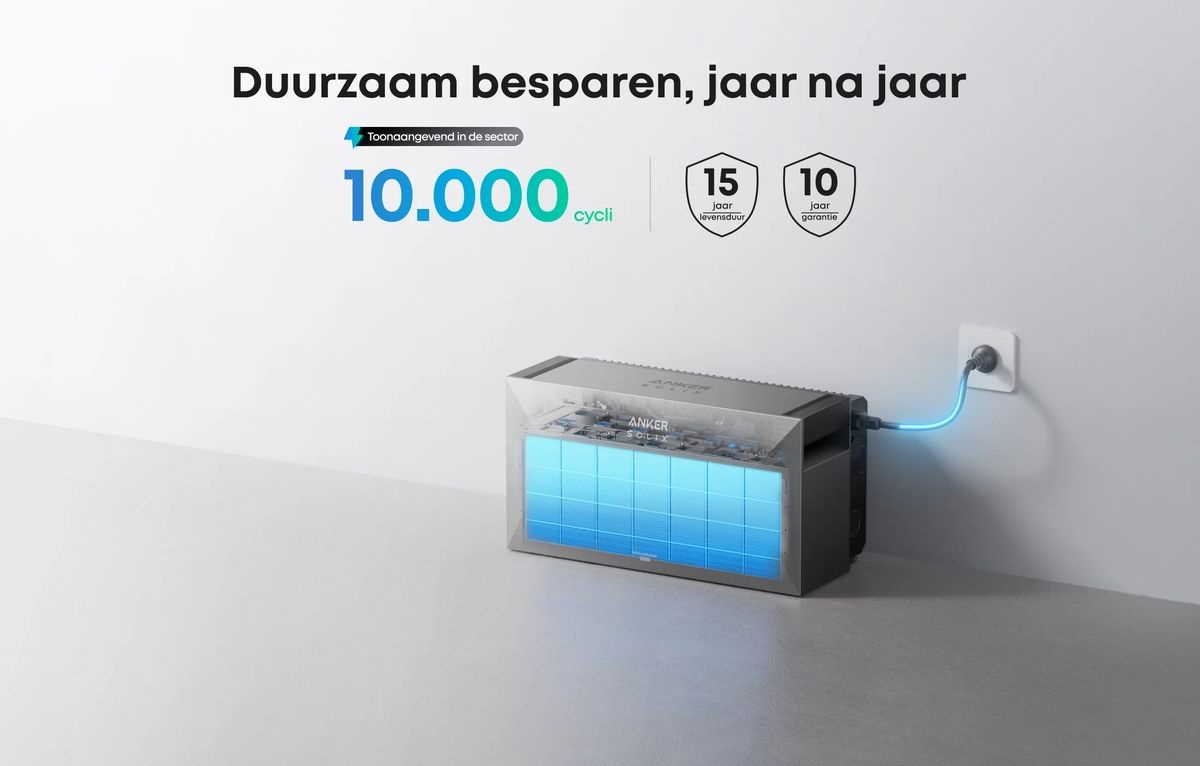 Anker SOLIX Solarbank Max AC - Thuisbatterij