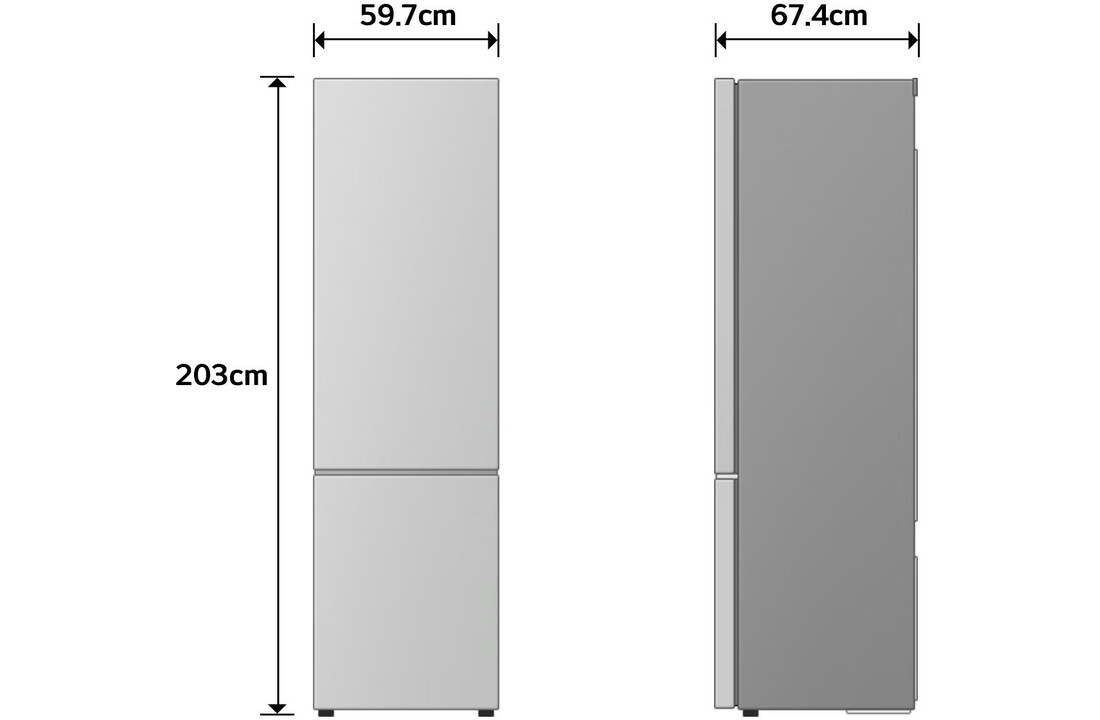 LG GBBS322CPY - Koel-vriescombinatie