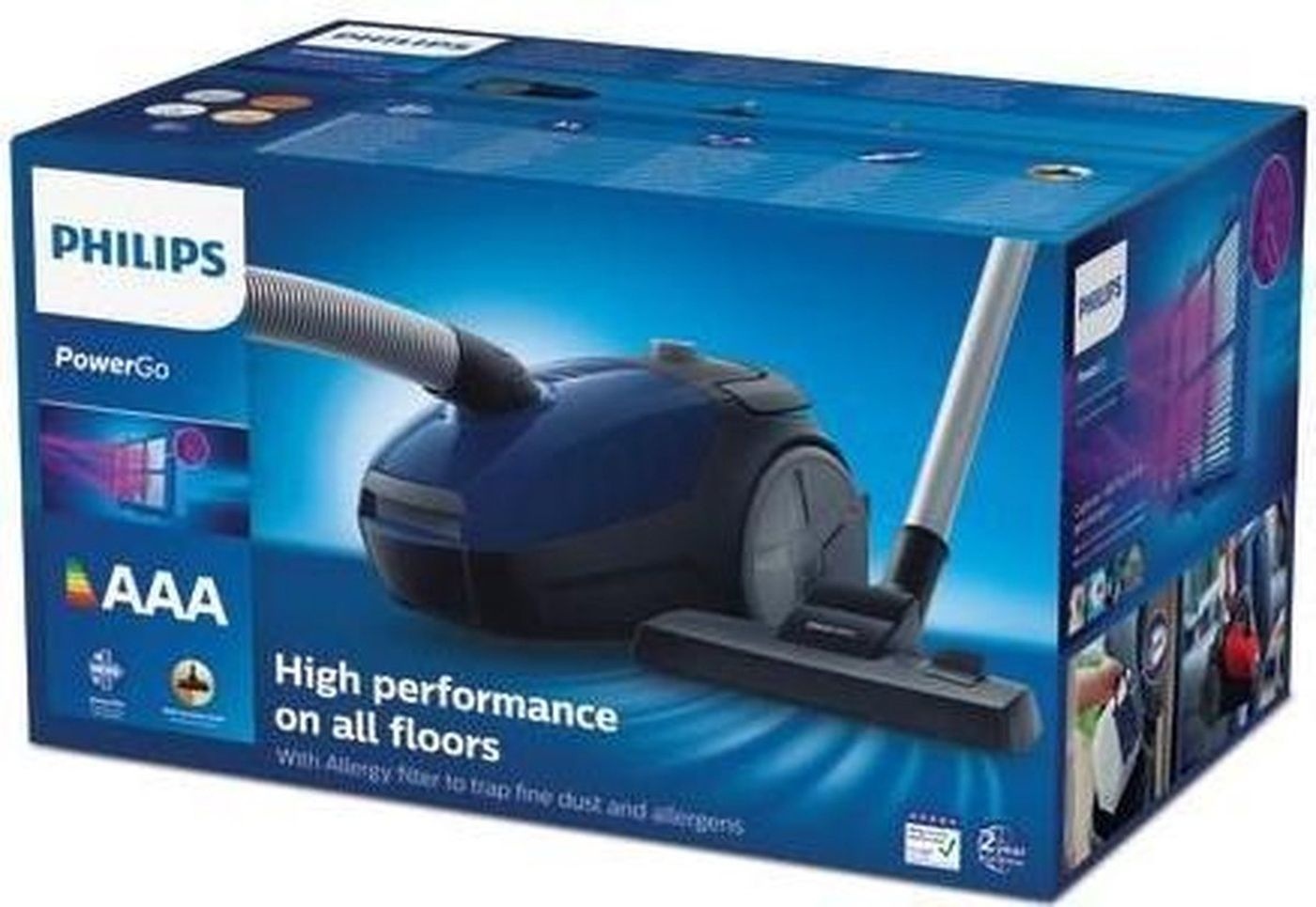 Philips FC8240/09 PowerGo - Stofzuiger met zak