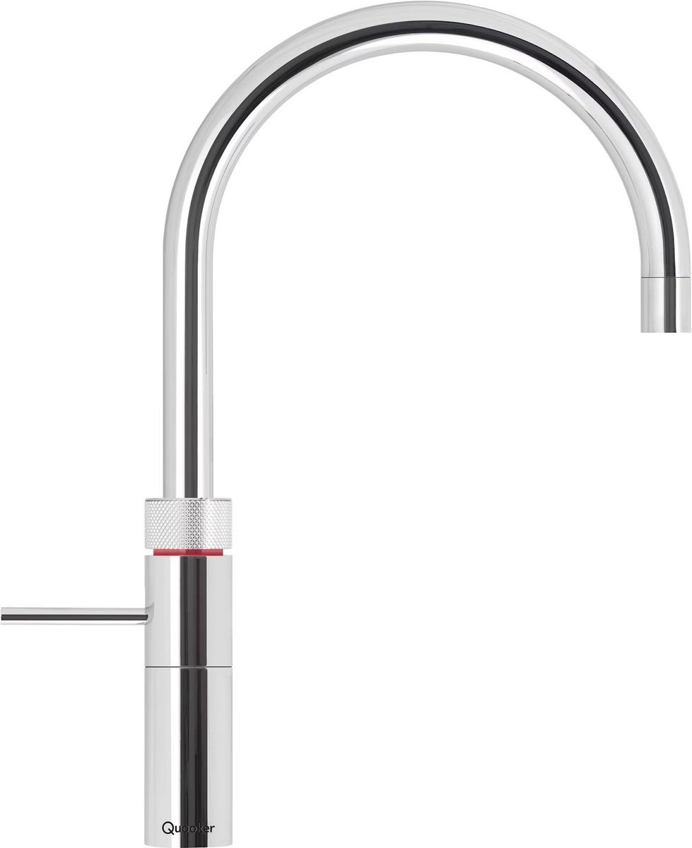 Quooker Fusion Round Chroom met COMBI+ reservoir - Kokendwaterkraan