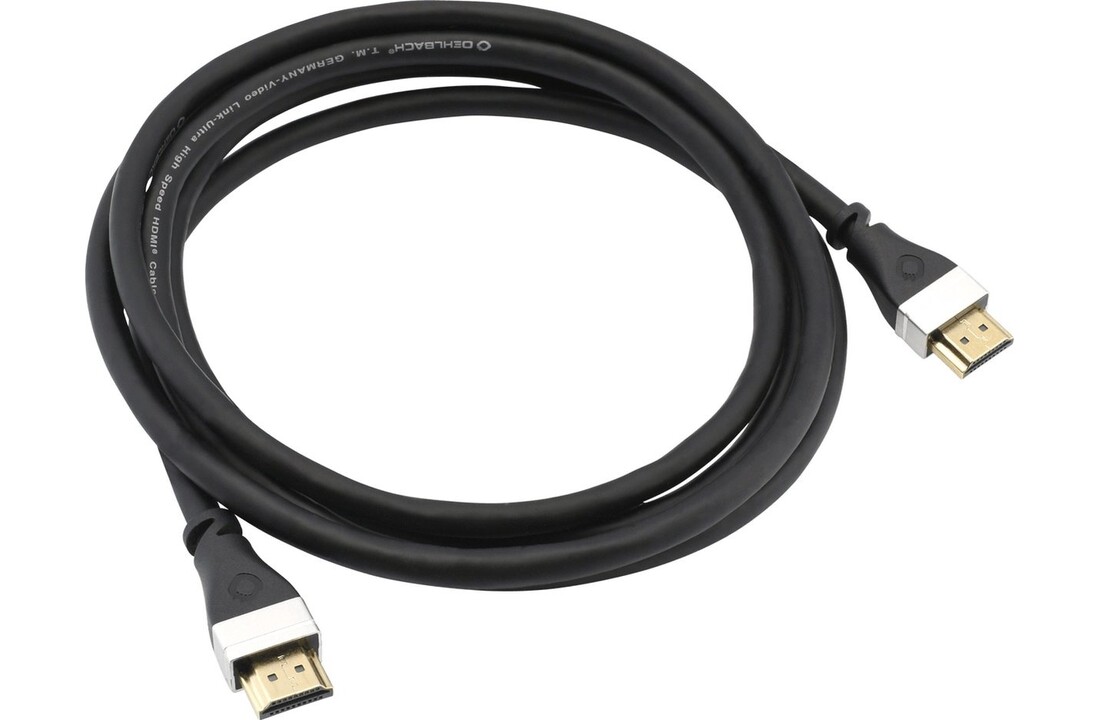 Oehlbach SL UHS HDMI 2.1 kabel 2M Zwart