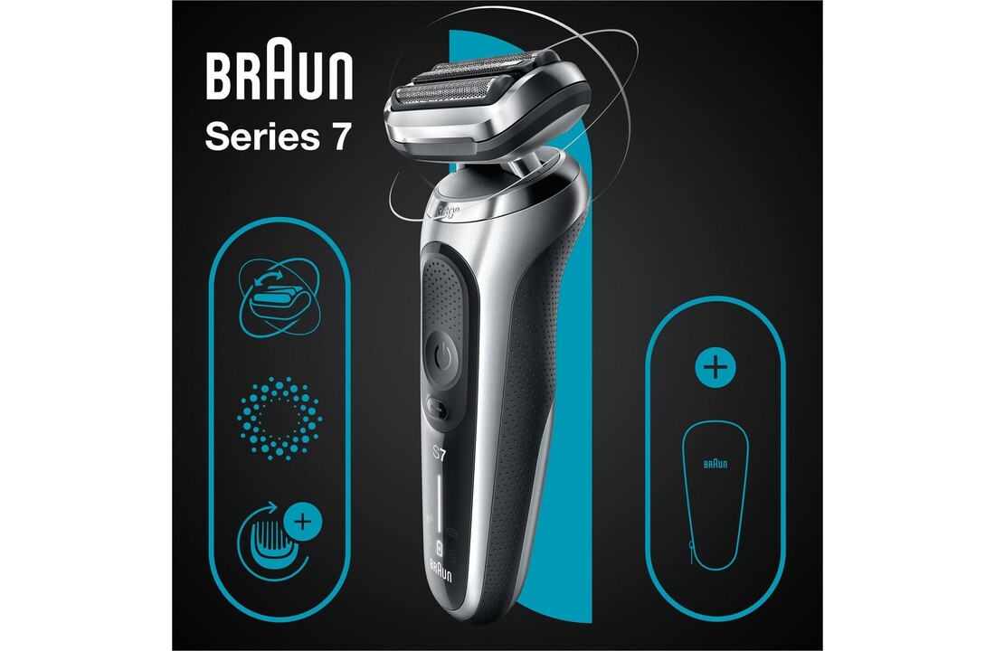 Braun Series 7 71-S1000s Wet & Dry Zilver - Scheerapparaat