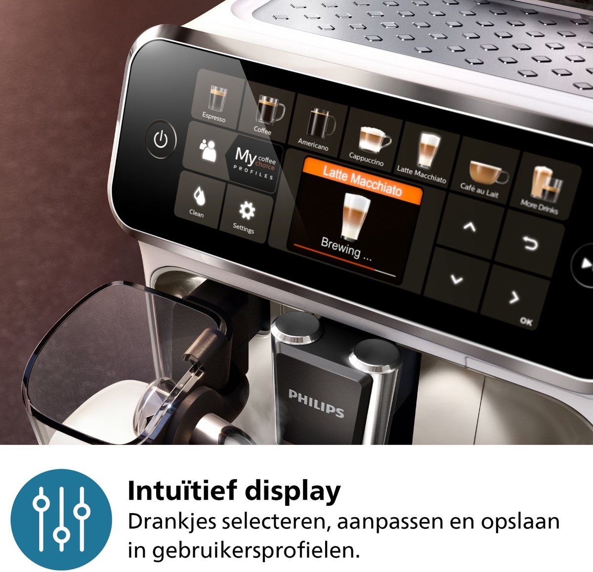 Philips LatteGo Series 5400 EP5447/90 Zwart - Koffiemachine
