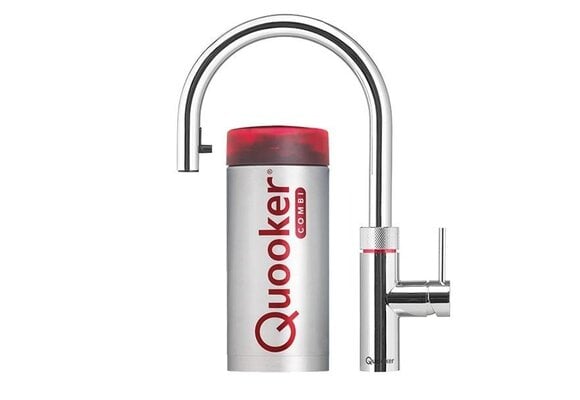 Quooker Flex Round Chroom met COMBI+ reservoir - Kokendwaterkraan
