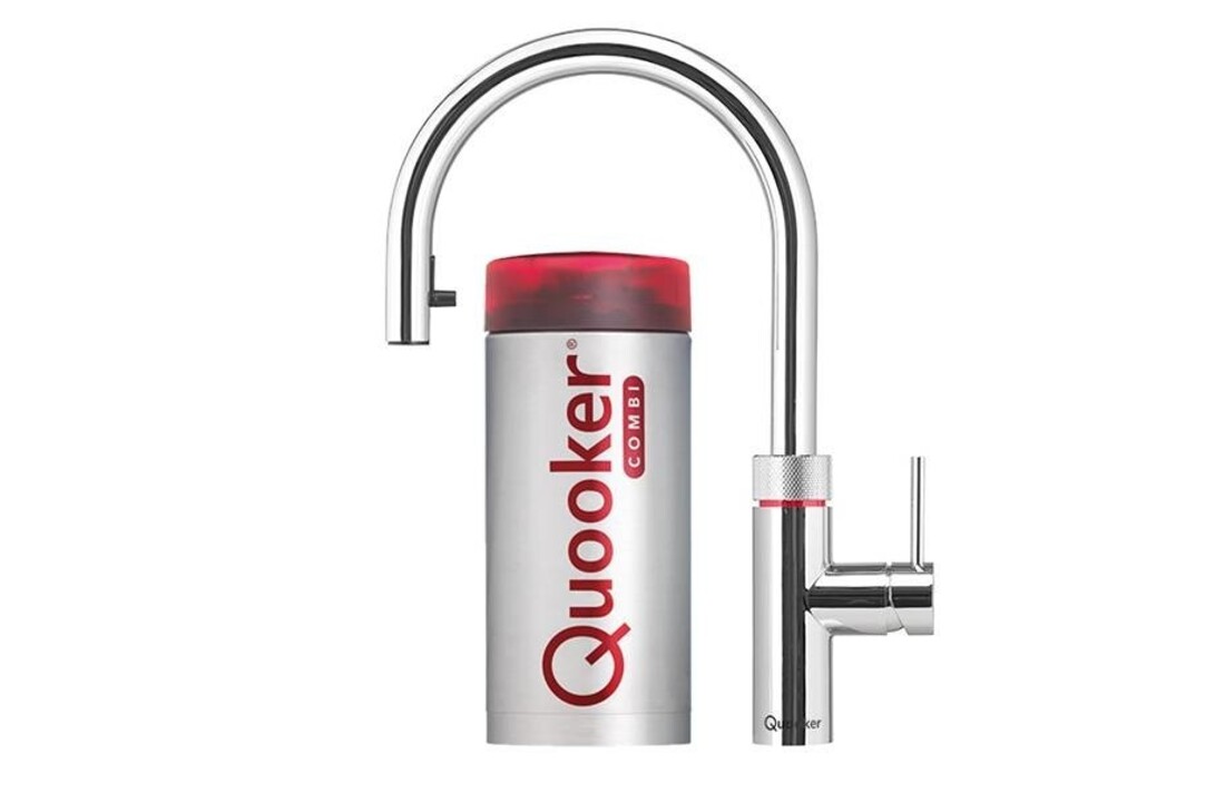 Quooker Flex Round Chroom met COMBI+ reservoir - Kokendwaterkraan