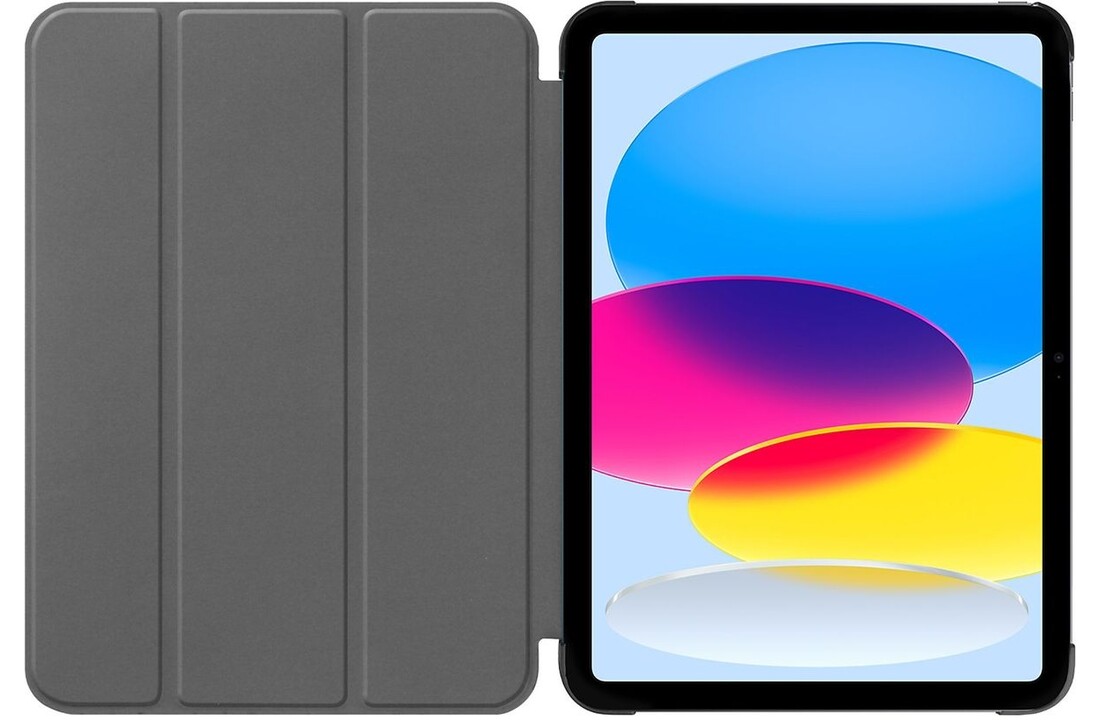 Just in Case iPad 2025 (11th Gen) / iPad 2022 (10th Gen) Smart Tri-Fold Case Zwart - Tablethoes