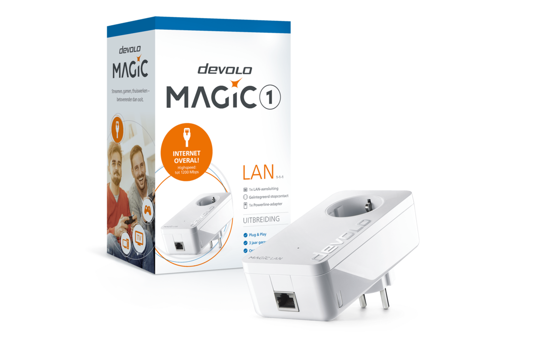 Devolo 8292 Magic 1 LAN Adapter (uitbreiding) - Netwerk switch