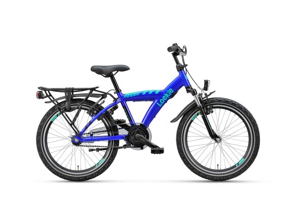 Loekie Snake 20 inch jongensfiets Cobalt blauw