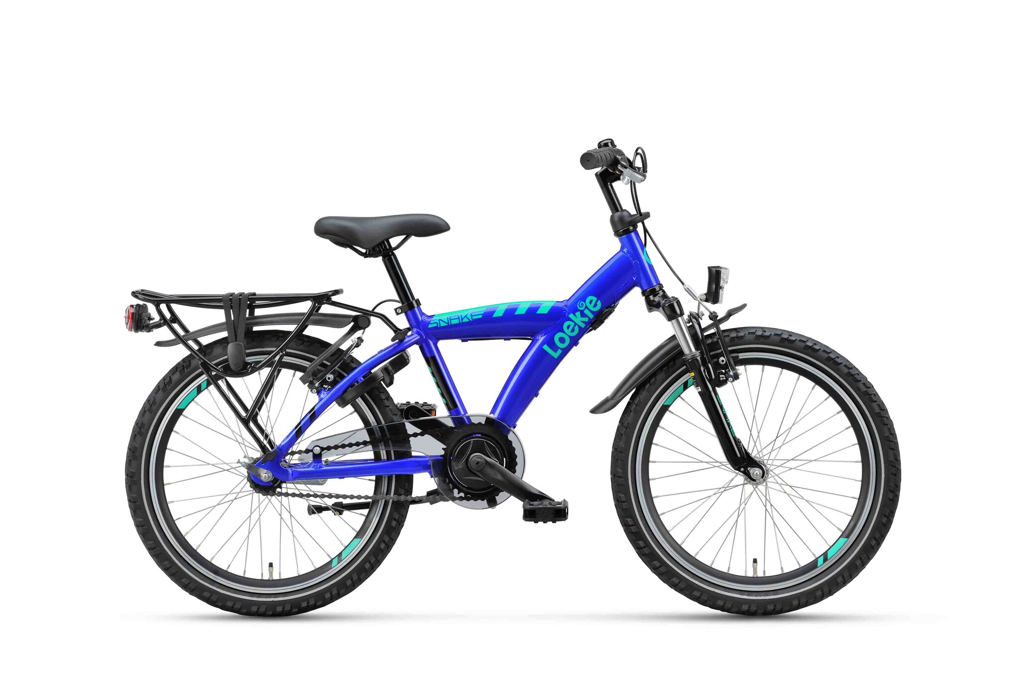 Loekie Snake 20 inch jongensfiets Cobalt blauw