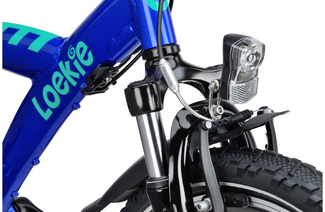 Loekie Snake 20 inch jongensfiets Cobalt blauw