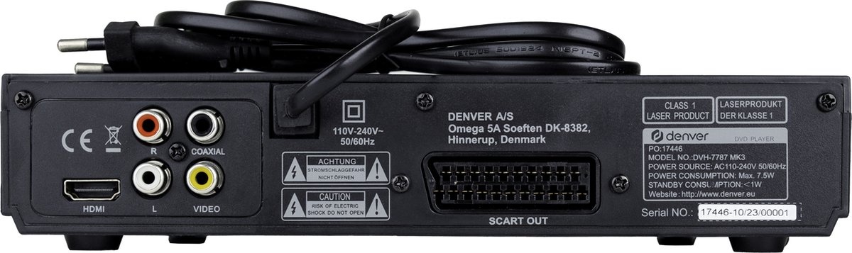 Denver DVH-7787 - DVD speler