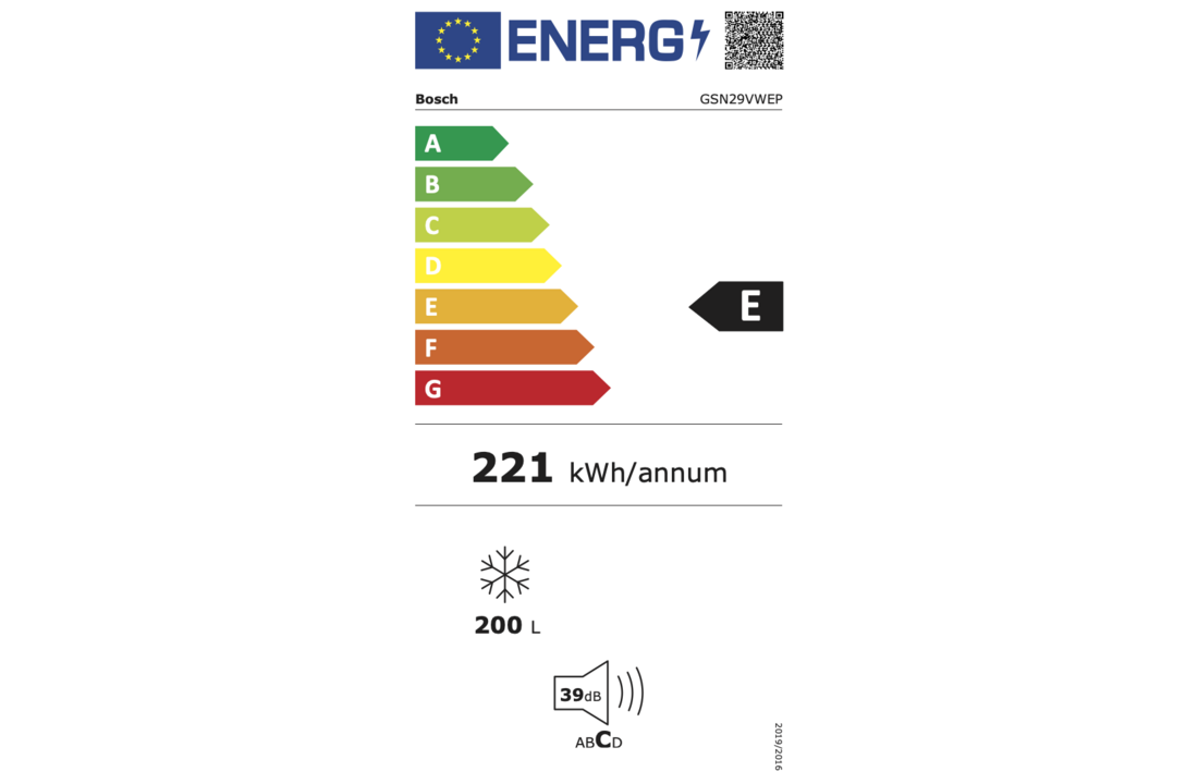 Bosch GSN29VWEP Serie 4 - Vrieskast