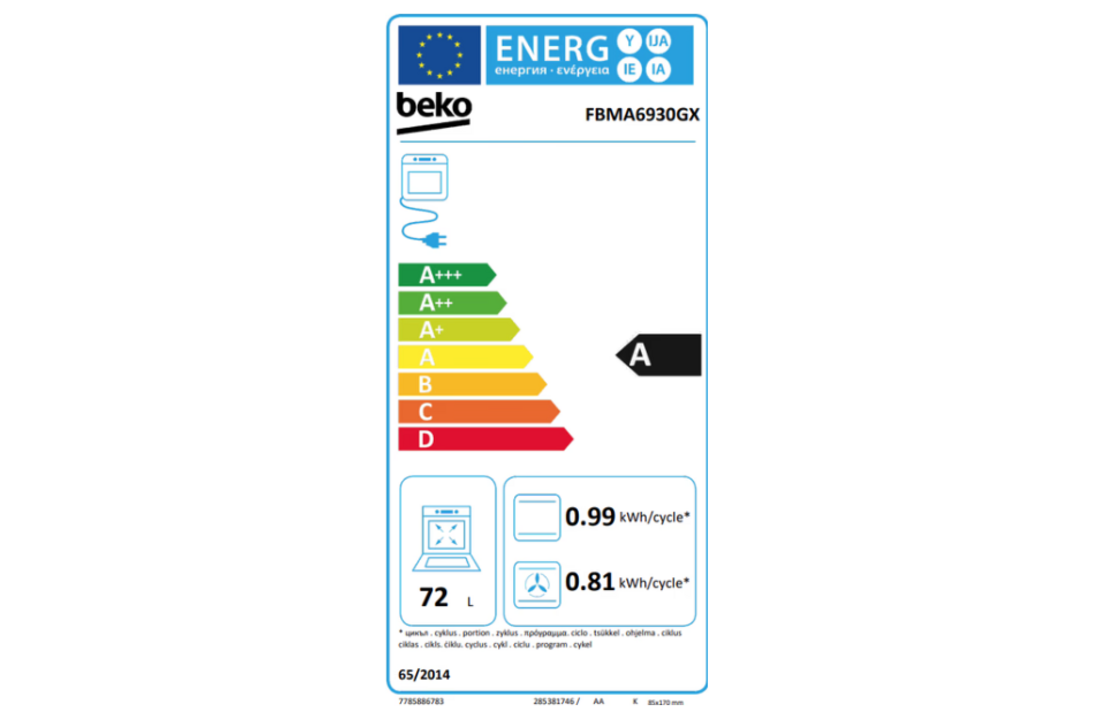 Beko FBMA6930GX - Inductiefornuis